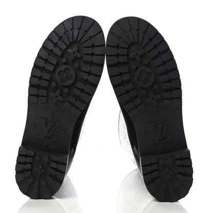 Louis Vuitton Rubber Embossed Monogram Splash Rain Boots 41 Black 5 of 10