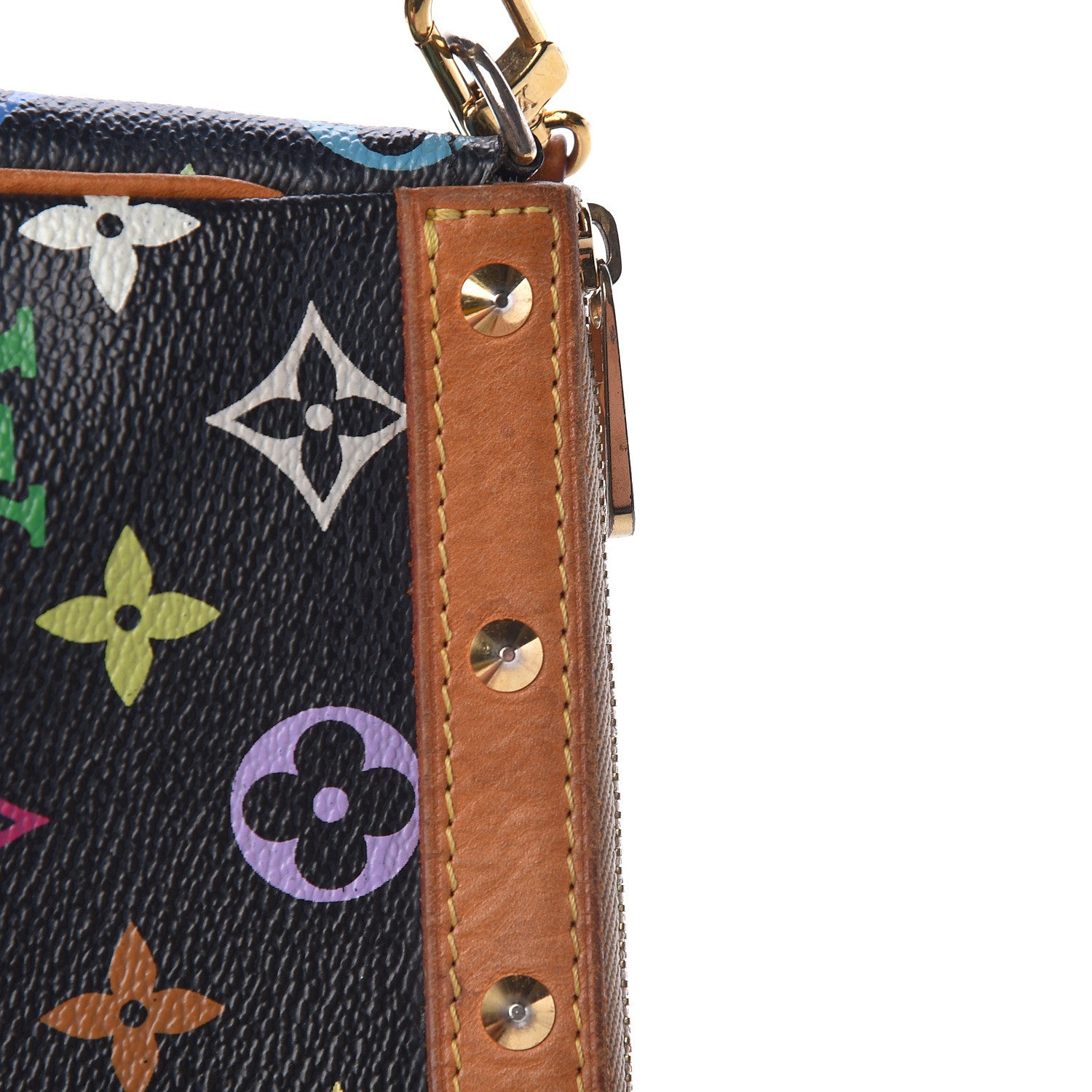 Louis Vuitton Monogram Multicolor Pochette Accessories Black 12 of 16