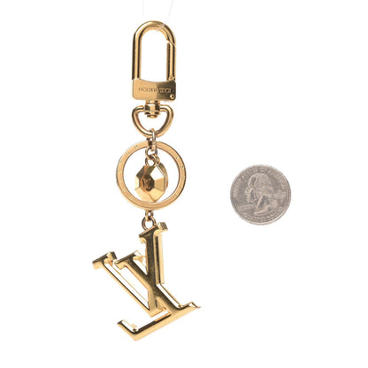 Louis Vuitton LV Facettes Bag Charm Key Holder Gold 2 of 4
