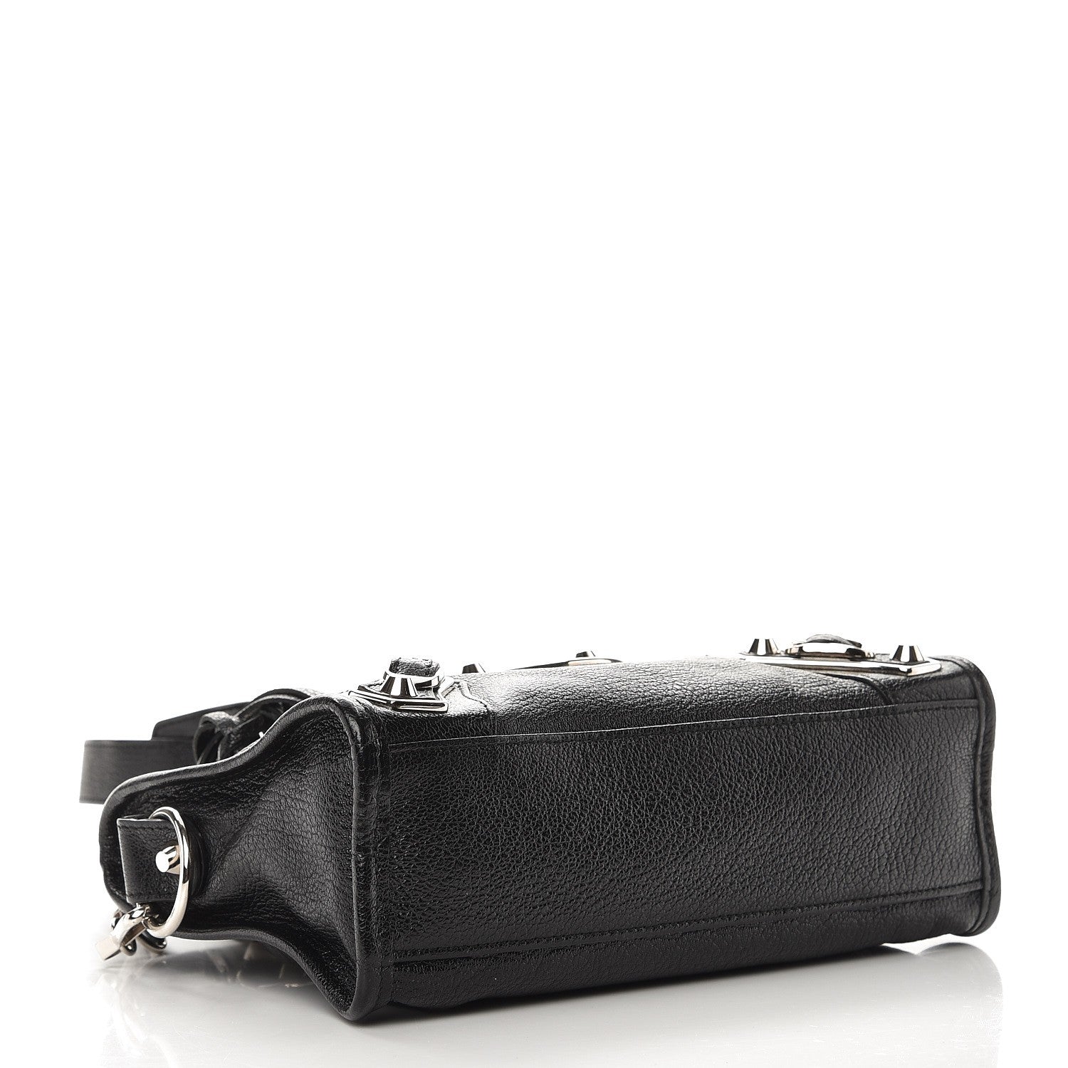 Balenciaga Chevre Silver Metallic Edge Hardware Mini City Black 5 of 8