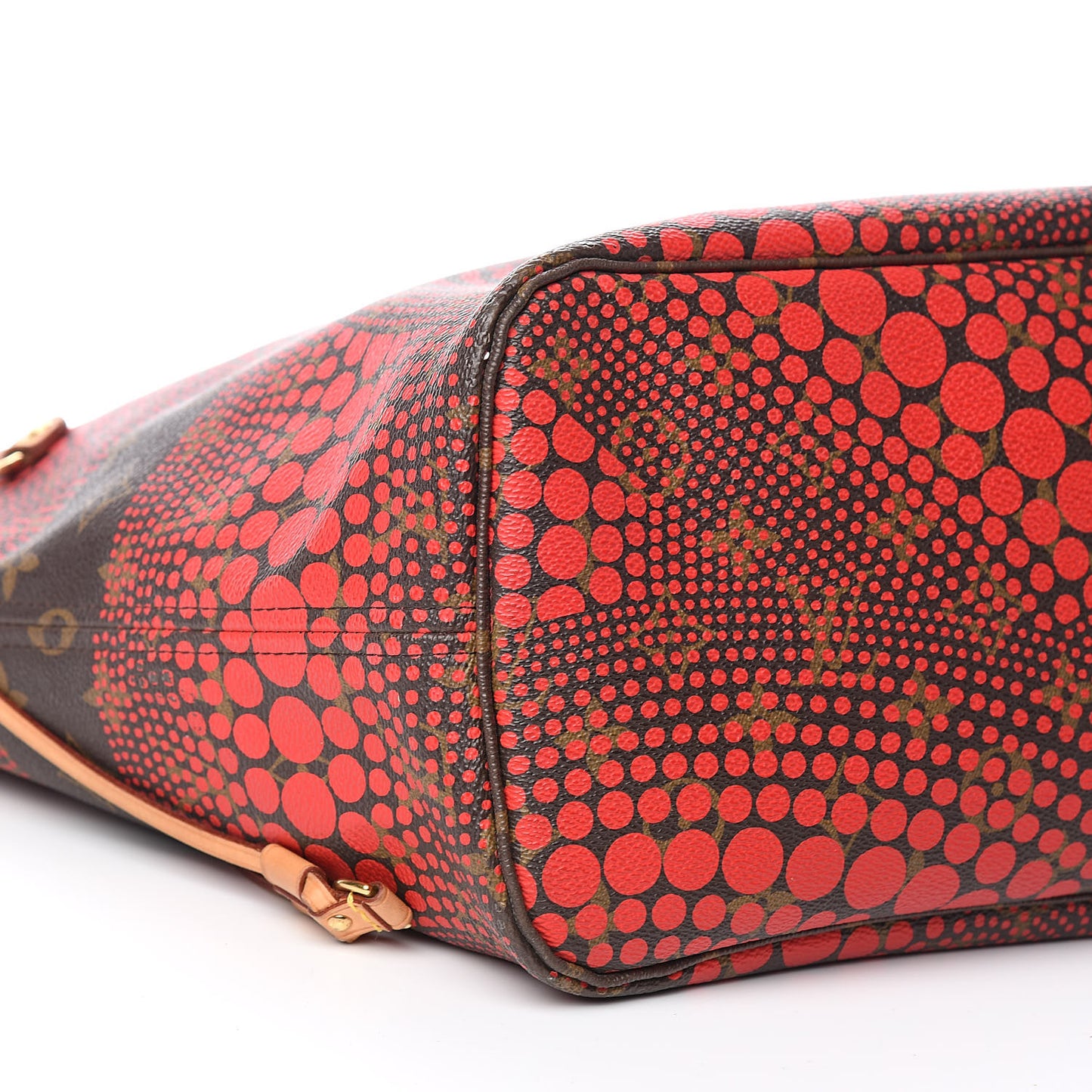 Monogram Kusama Waves Neverfull MM Red