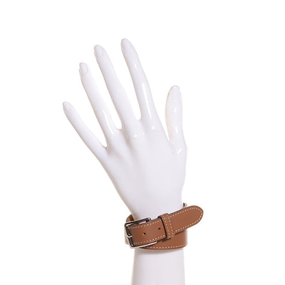 Hermes Tadelakt Etriviere Double Tour Bracelet M Fauve 2 of 6