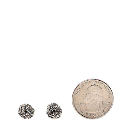 Tiffany Sterling Silver Twist Knot Earrings 2 of 5