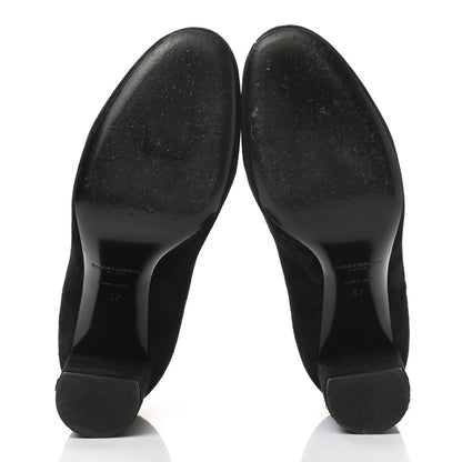 Saint Laurent Suede Babies Chelsea 95 Ankle Boot 37 Black 5 of 10