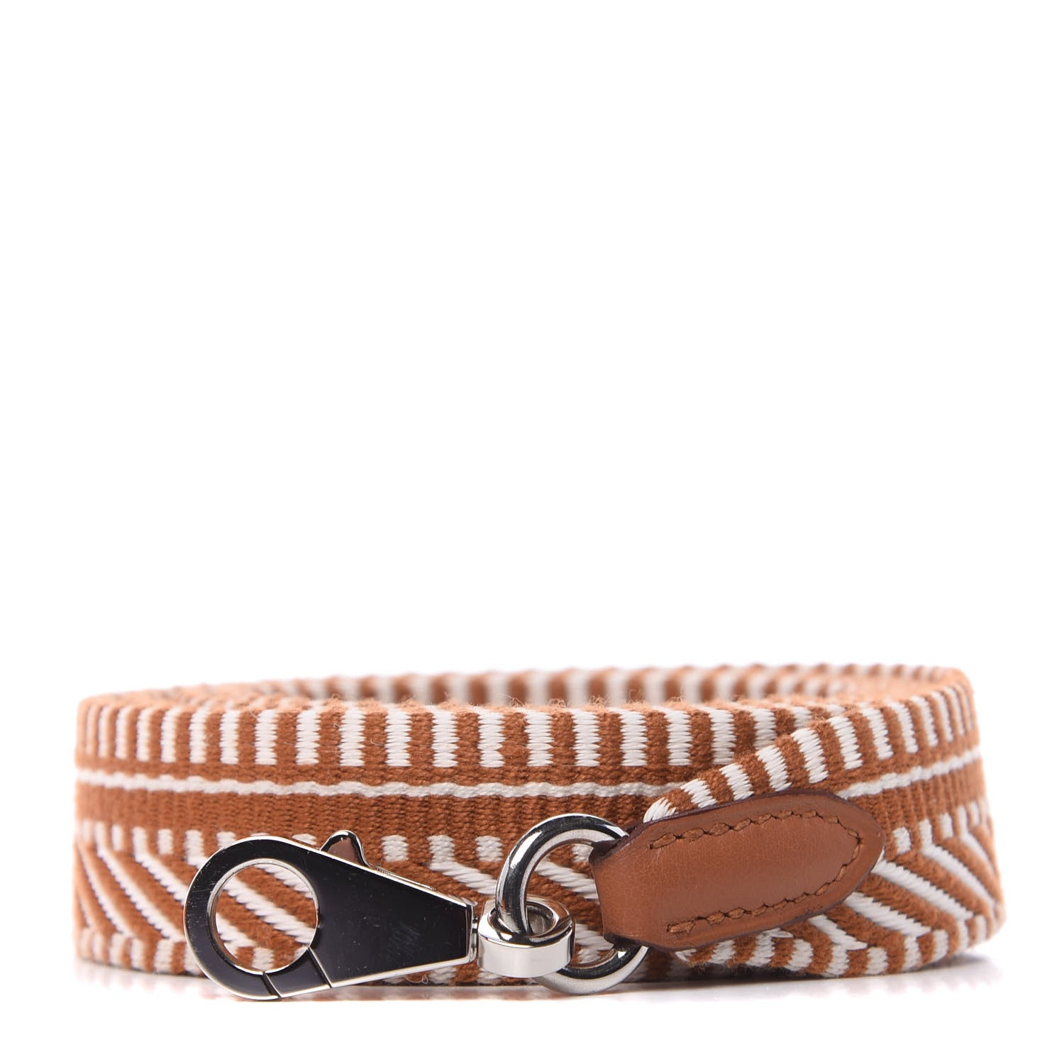 Hermes Toile Swift 25mm Sangle Cavale Shoulder Strap Ecru Beige Gold 1 of 8