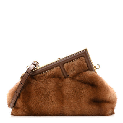 Fendi Mink Nappa Small Fendi First Naturale 1 of 10