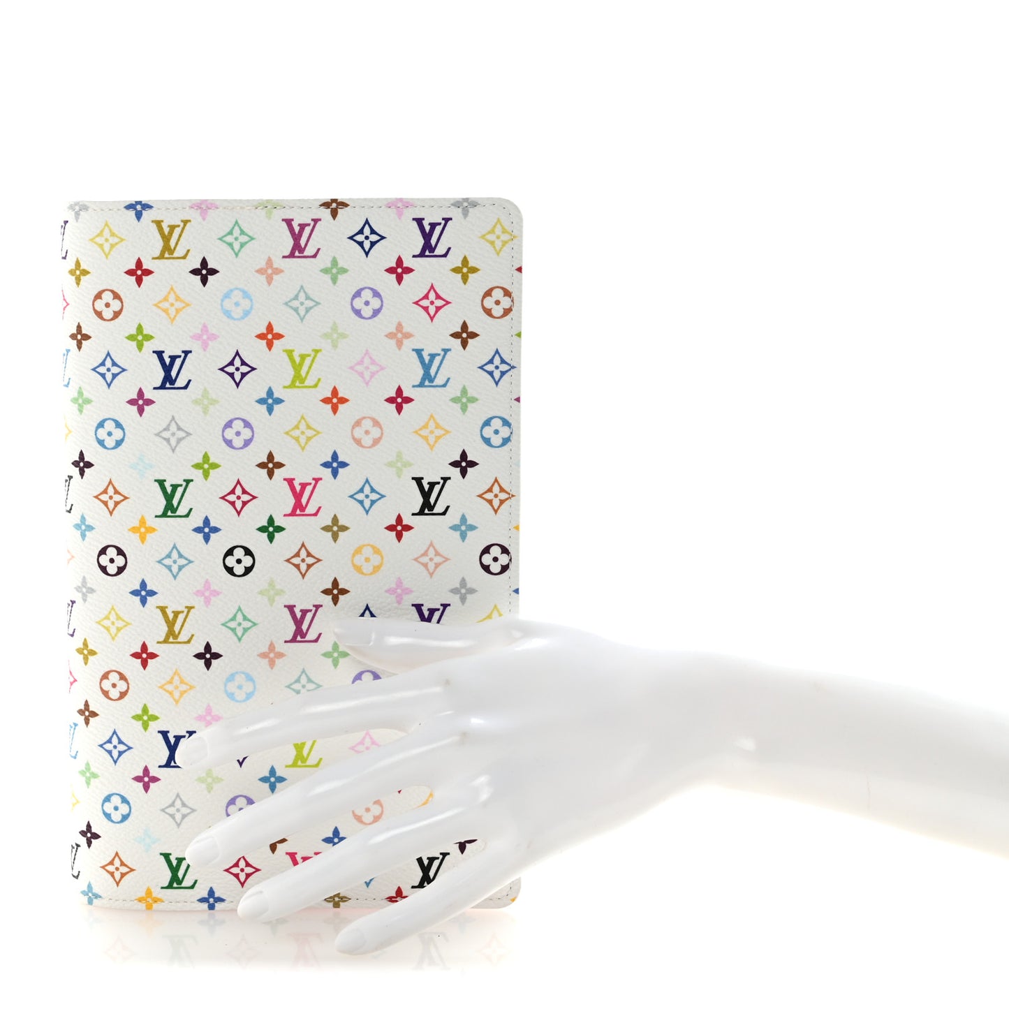 LV X TM Monogram Multicolor Emily Notebook Cover MM White