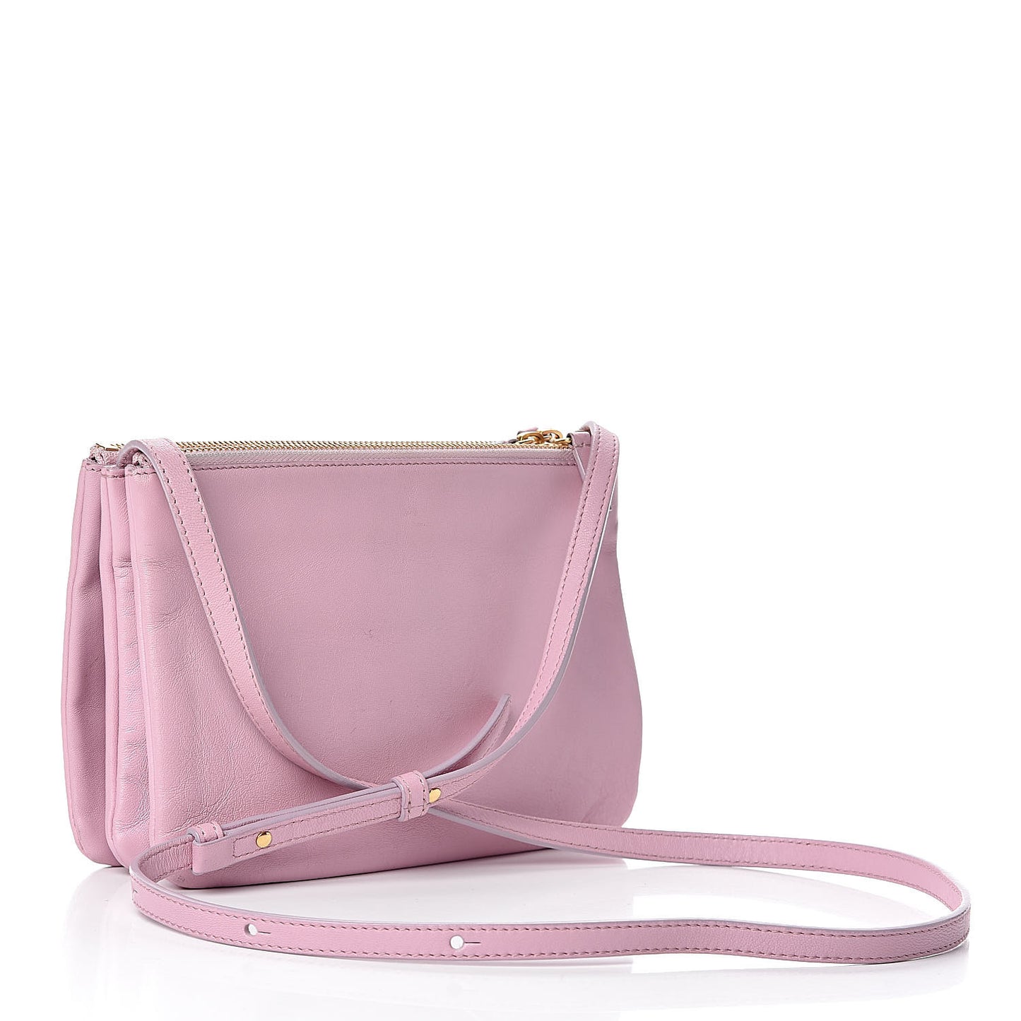 Lambskin Small Trio Crossbody Bag Antique Rose
