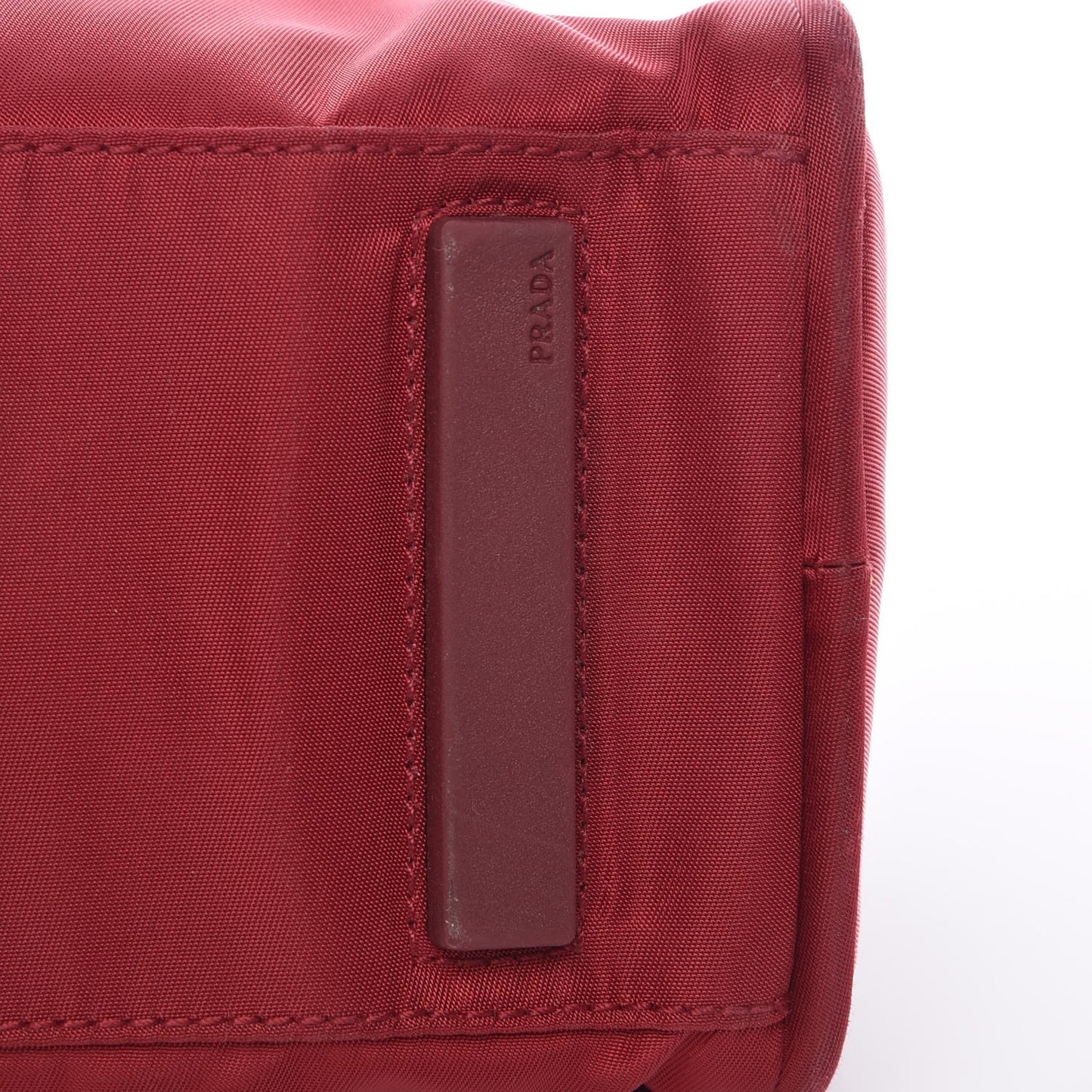 Tessuto Nylon Dopp Cosmetic Bag Rosso