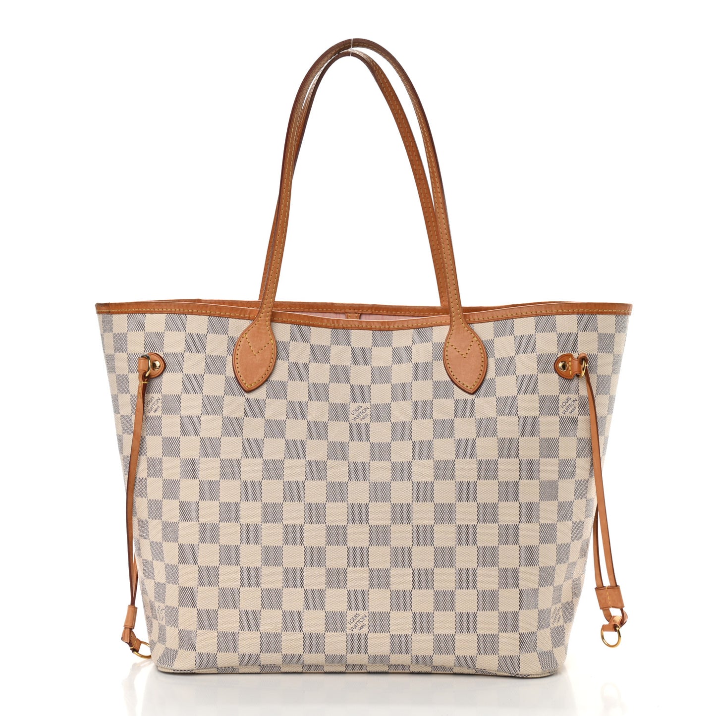 Damier Azur Neo Neverfull MM Rose Ballerine