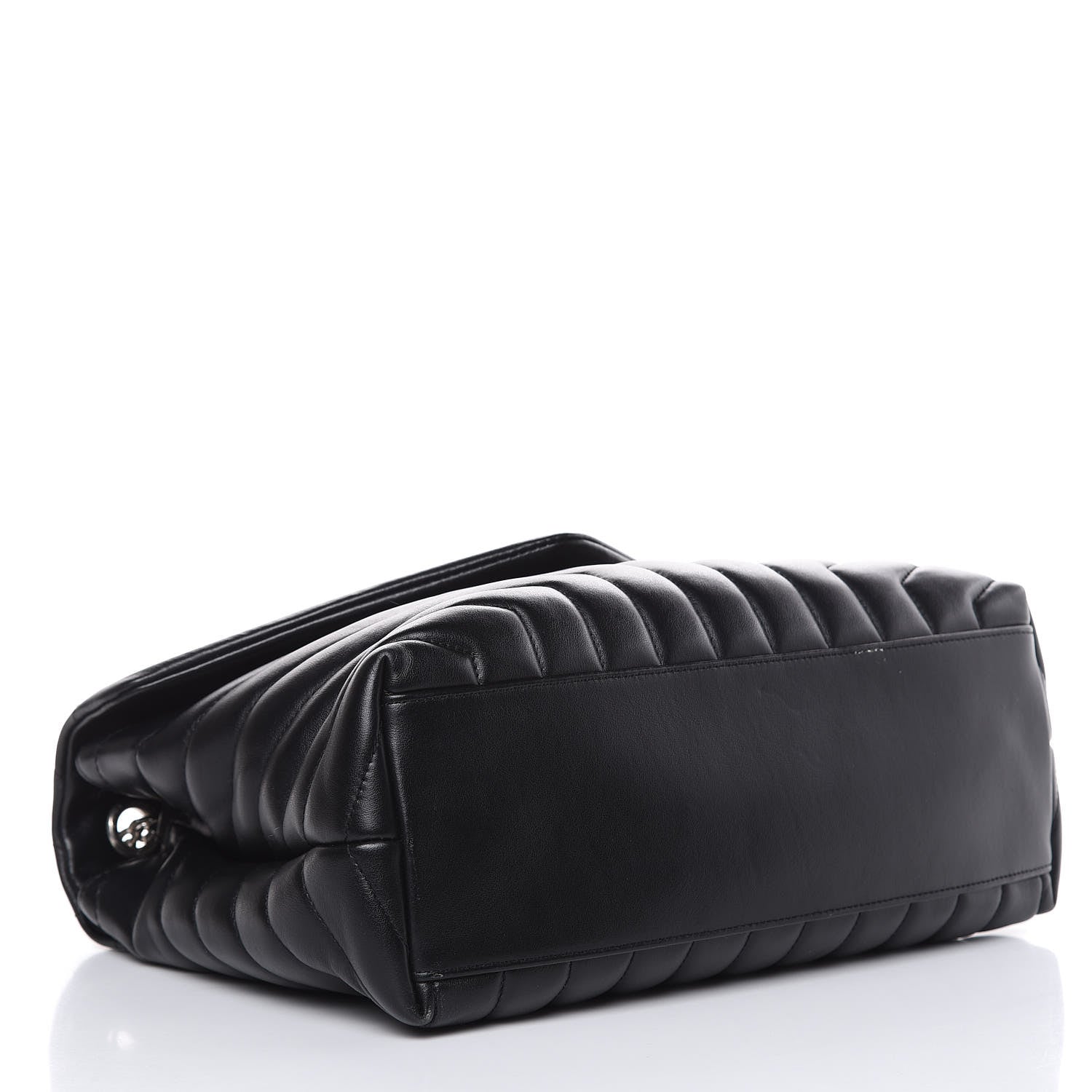 Saint Laurent Calfskin Y Quilted Monogram Medium Loulou Chain Satchel Black 4 of 11