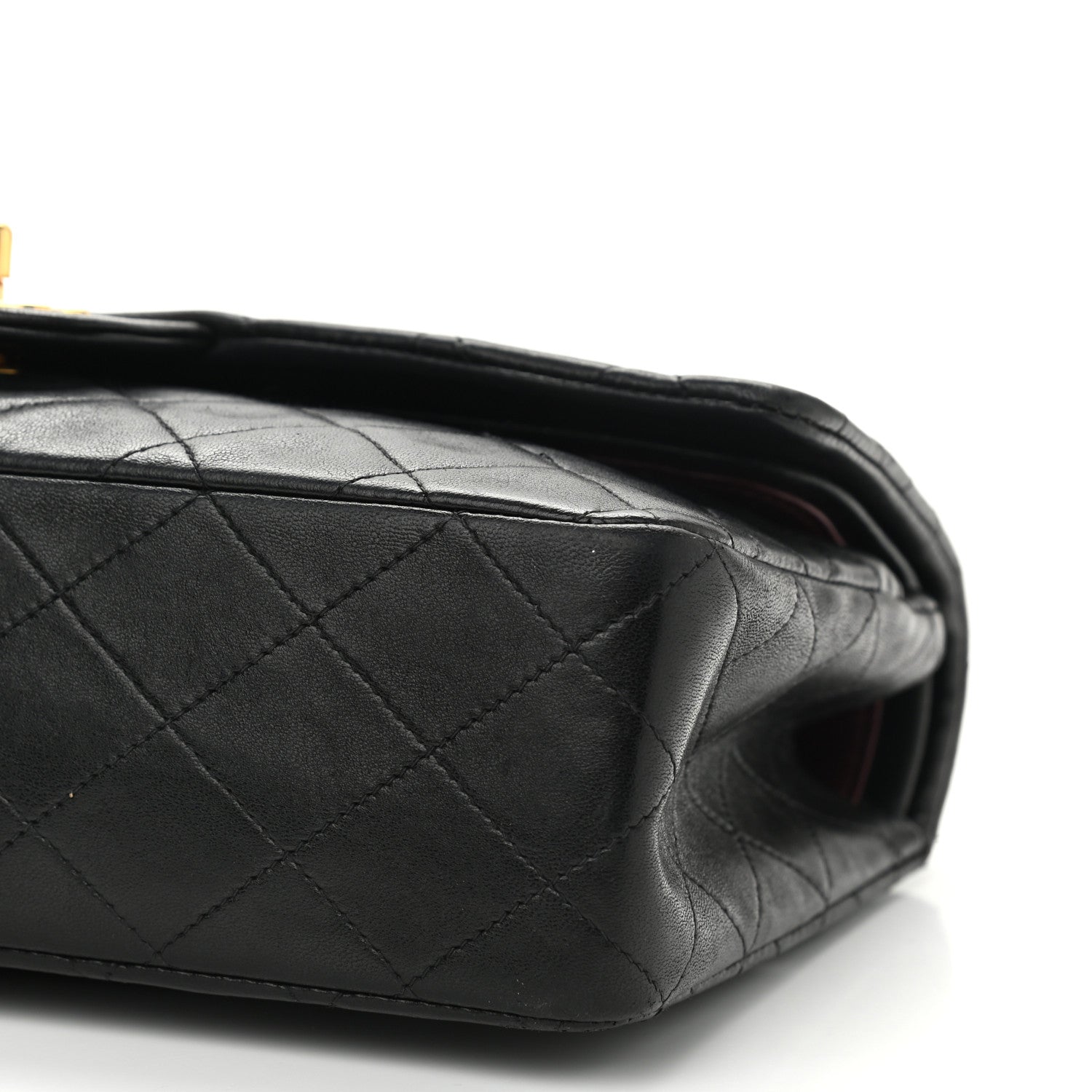 Chanel Lambskin Quilted Medium Double Flap Black 11 of 11