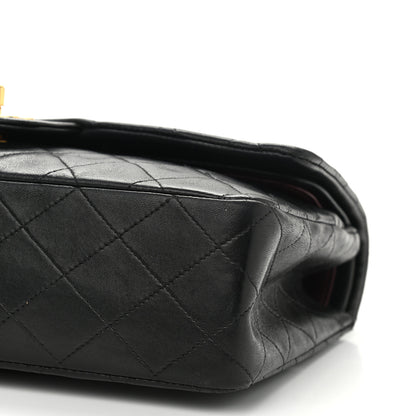 Chanel Lambskin Quilted Medium Double Flap Black 11 of 11