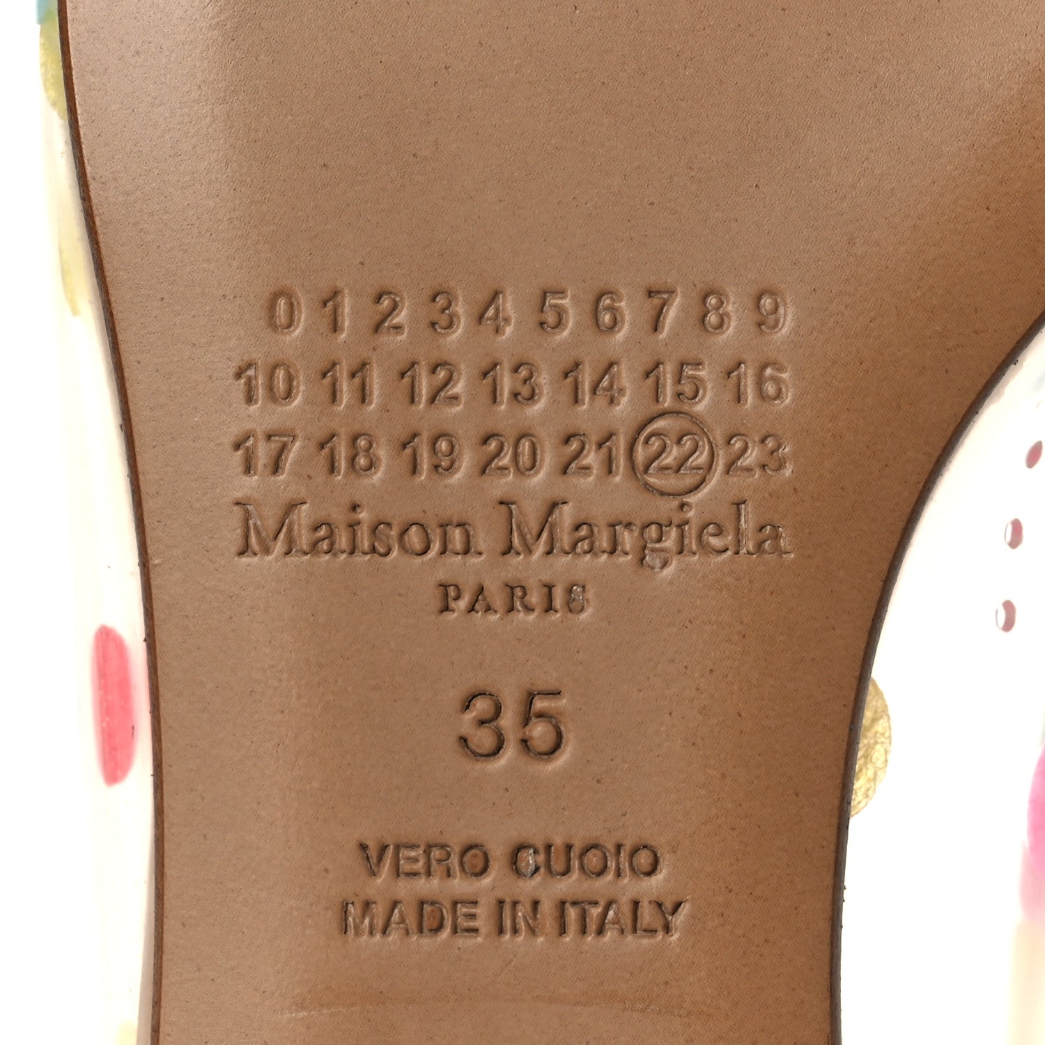 Maison Margiela PVC Confetti Printed Tabi Ballerina Flats 35 Multicolor 8 of 10
