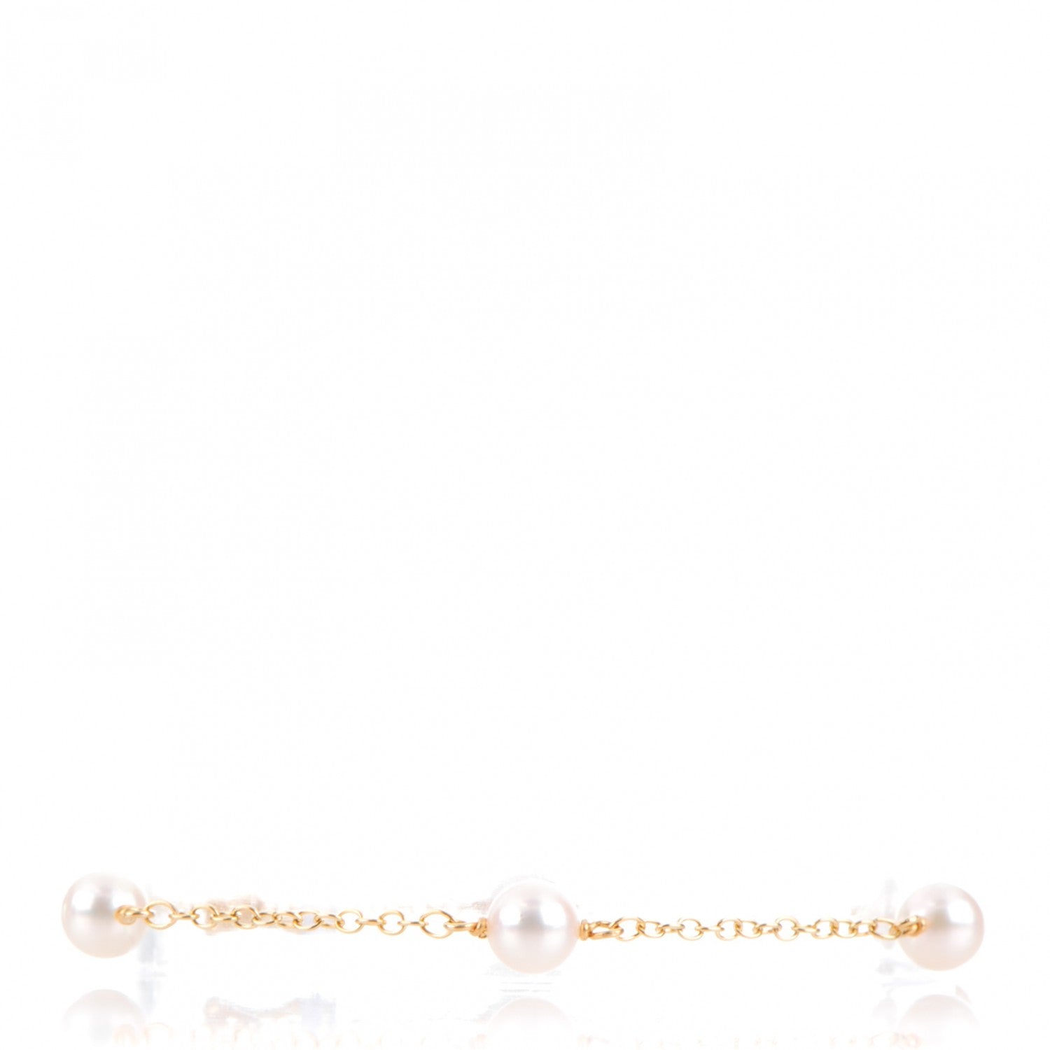 Tiffany 18K Yellow Gold Pearl 5.5-6mm Elsa Peretti Pearls By The Yard Bracelet 1 of 4