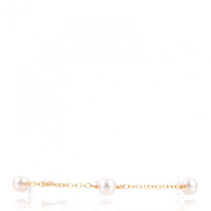 Tiffany 18K Yellow Gold Pearl 5.5-6mm Elsa Peretti Pearls By The Yard Bracelet 1 of 4