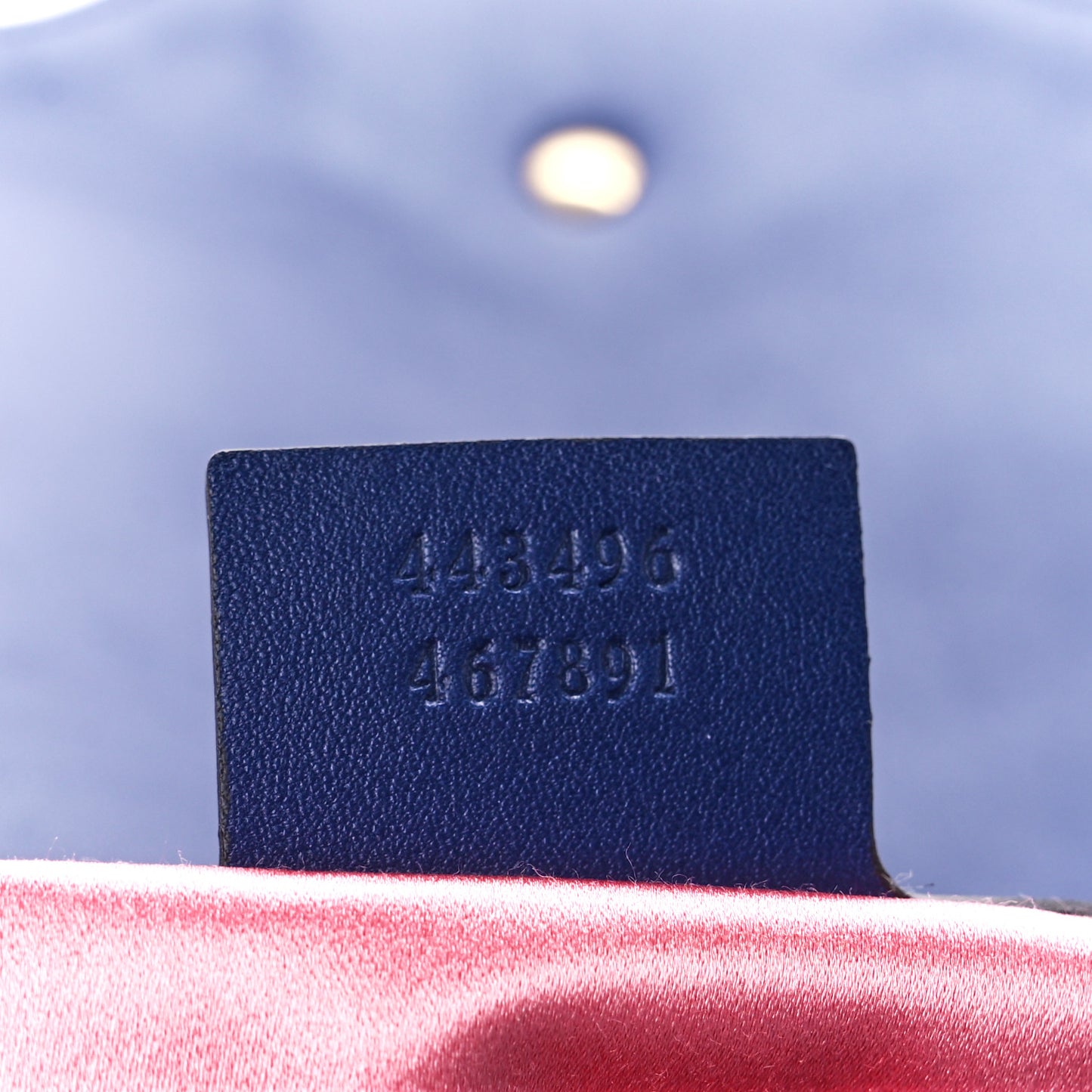 Velvet Matelasse Medium GG Marmont Shoulder Bag Cobalt Blue