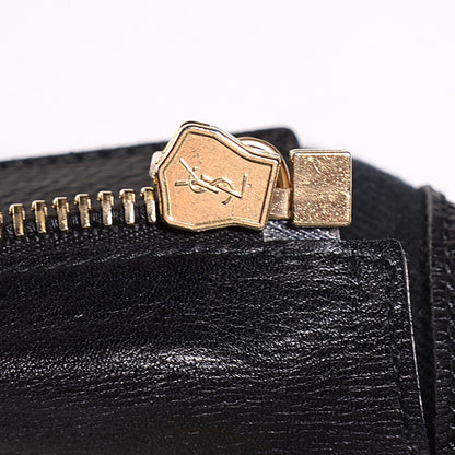 Saint Laurent Calfskin Medium Travel Muse Two Tote Black 8 of 9