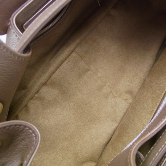 Leather Rhona Satchel Metallic
