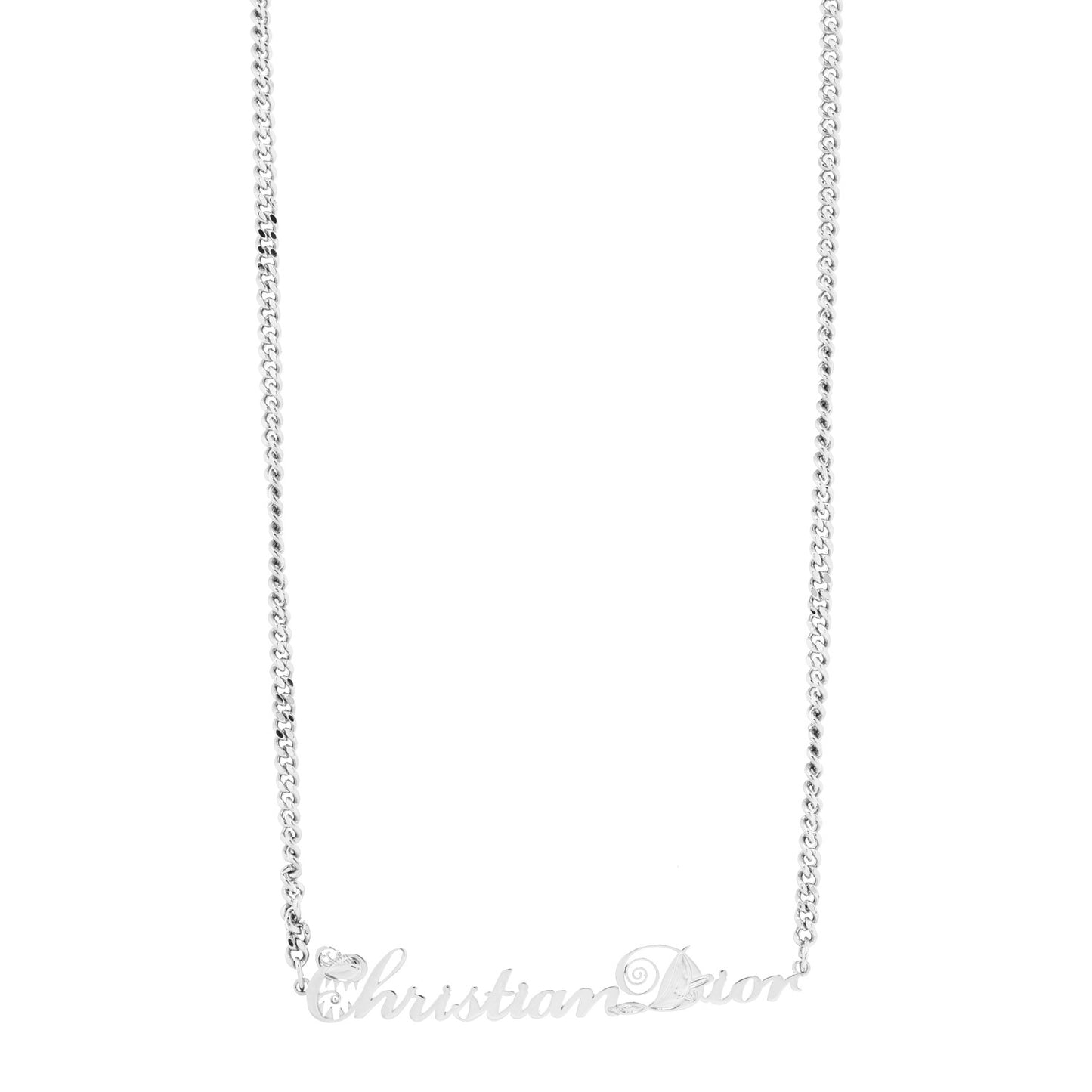 X KENNY SCHARF Logo Necklace Palladium