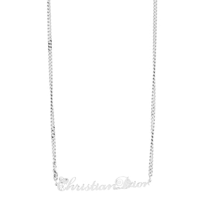 Christian Dior X KENNY SCHARF Logo Necklace Palladium 1 of 3