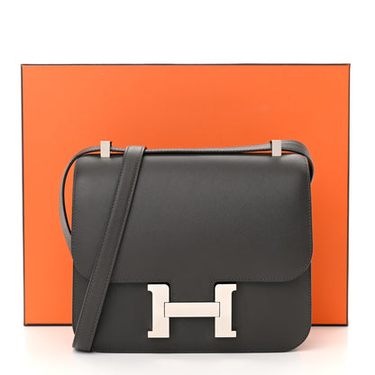 Hermes Madame Calfskin Constance 24 Graphite 17 of 17