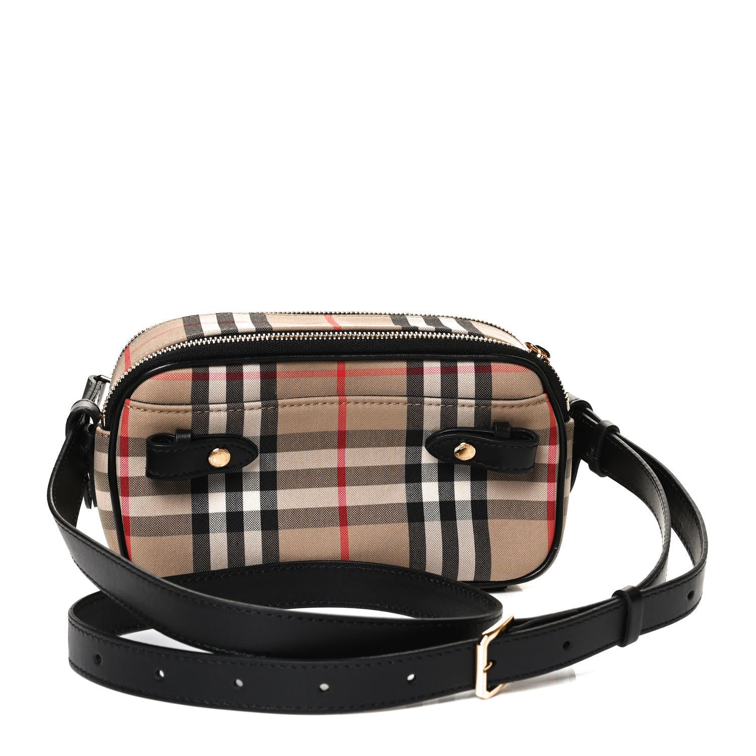 Burberry Calfskin Vintage Check Micro Camera Bag Archive Beige 3 of 10