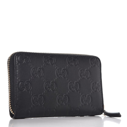 Gucci Guccissima Zip Around Card Case Black 3 of 7