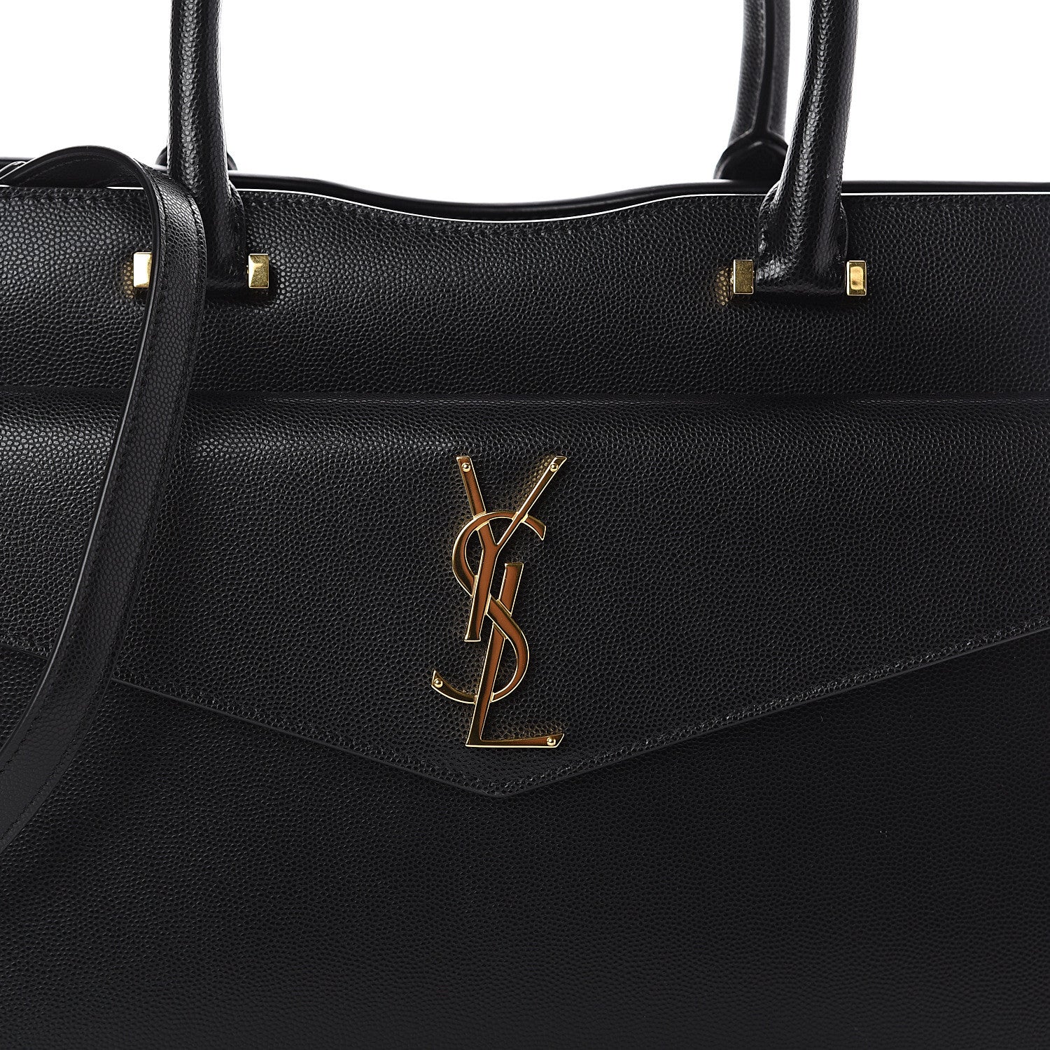 Saint Laurent Grain De Poudre Medium Uptown Tote Black 6 of 8