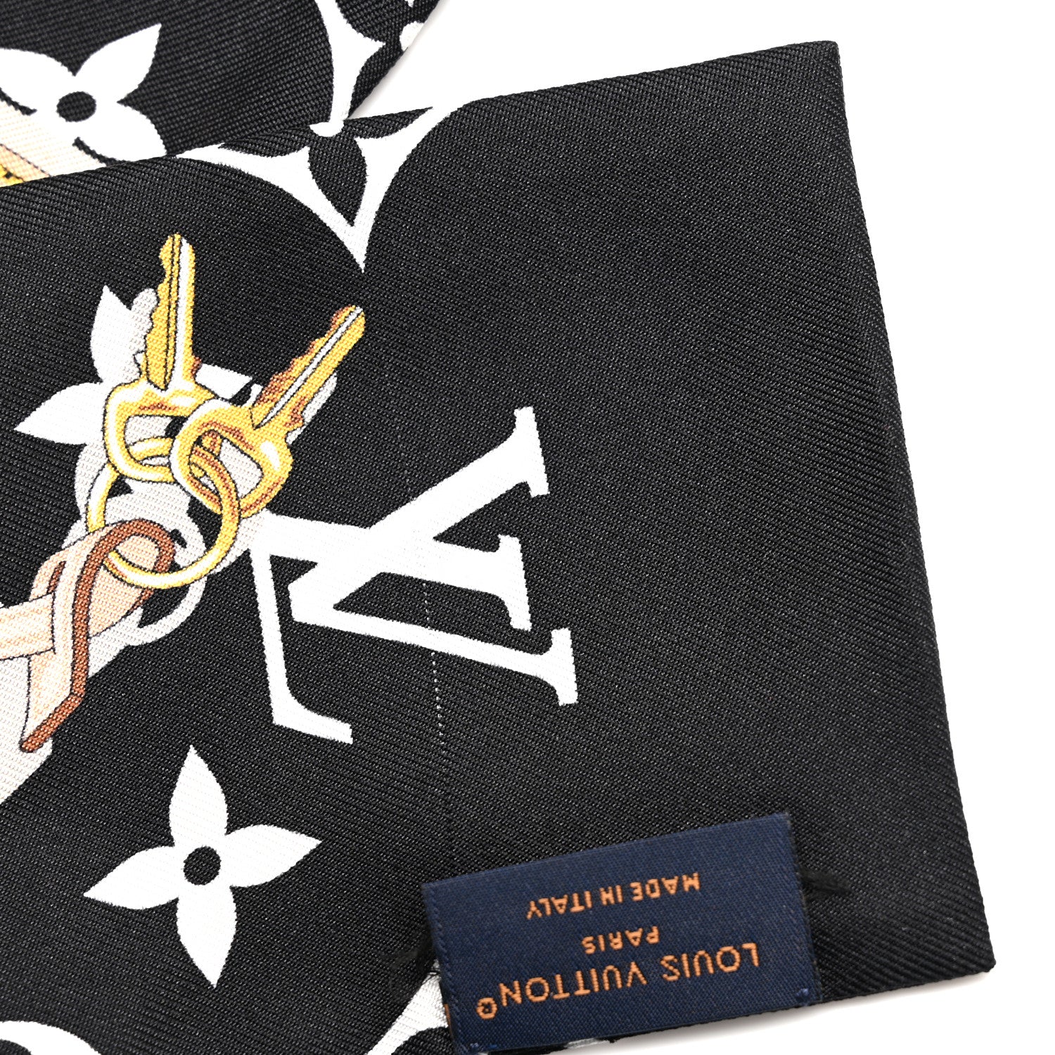 Louis Vuitton Silk Monogram Confidential Bandeau Black 5 of 5