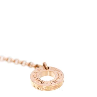Bulgari 18K Rose Gold Diamond Small B.Zero1 Pave Pendant Necklace 7 of 9