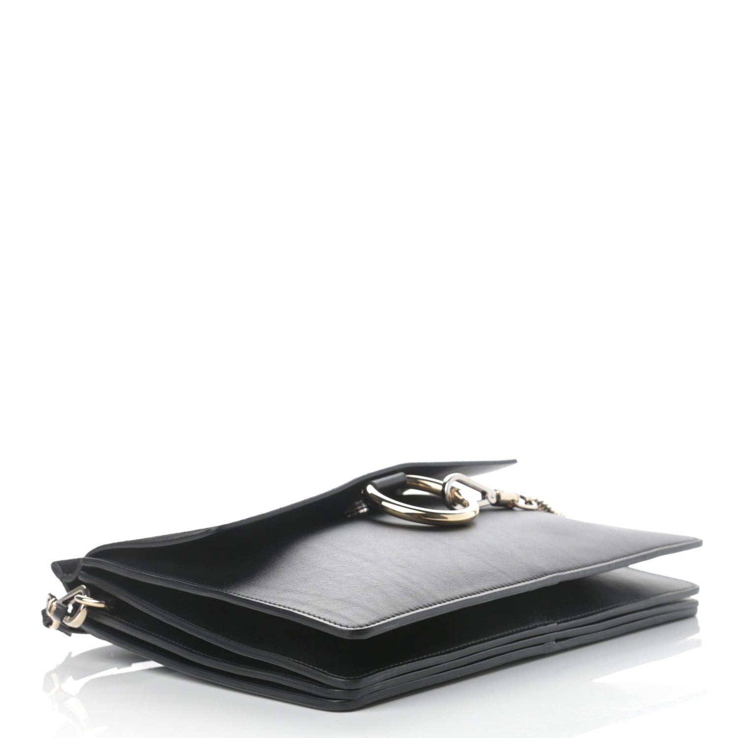 Chloe Suede Calfskin Medium Faye Shoulder Bag Black 4 of 12