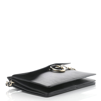 Chloe Suede Calfskin Medium Faye Shoulder Bag Black 4 of 12