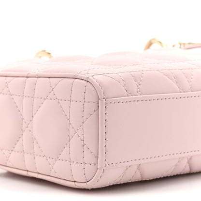 Christian Dior Lambskin Cannage Medium Lady D-Joy Light Pink 10 of 13