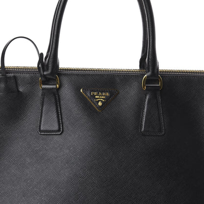 Prada Saffiano Large Galleria Double Zip Tote Black 6 of 8