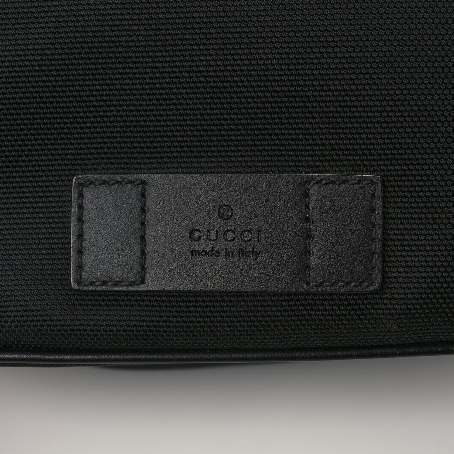 Techno Canvas Web Large Belt Bag Black