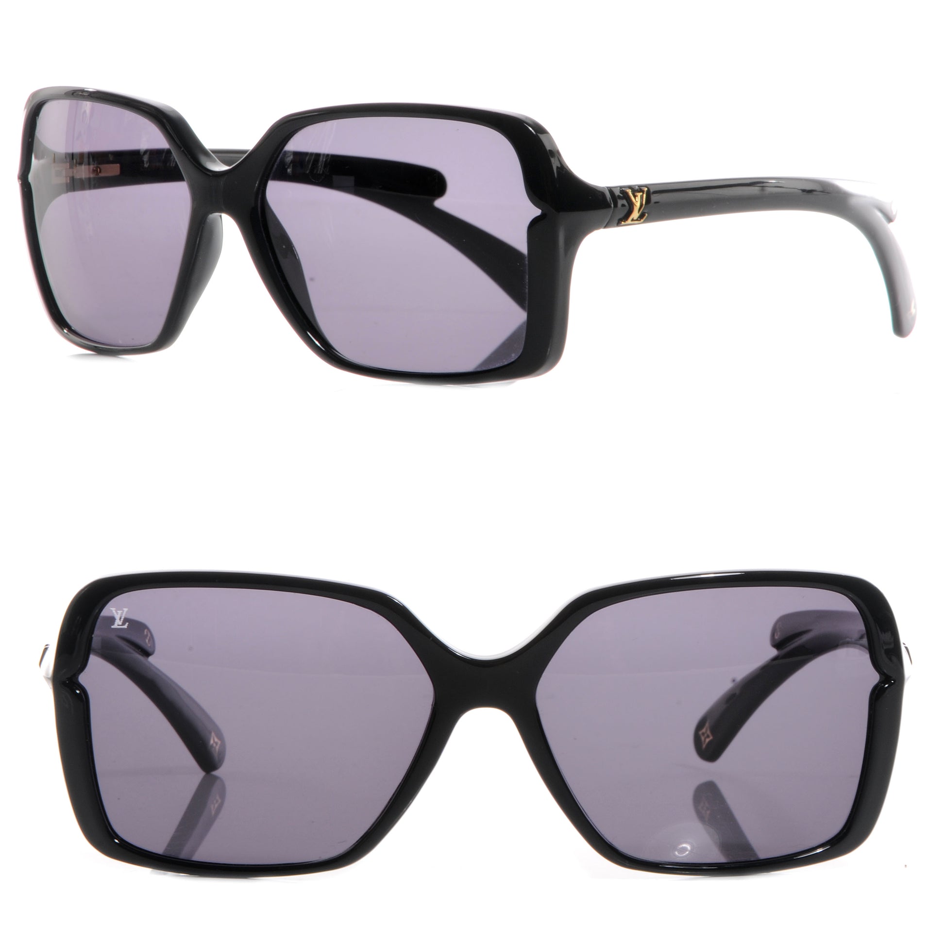 Louis Vuitton Flore Carre Sunglasses Z0287W Black 1 of 4
