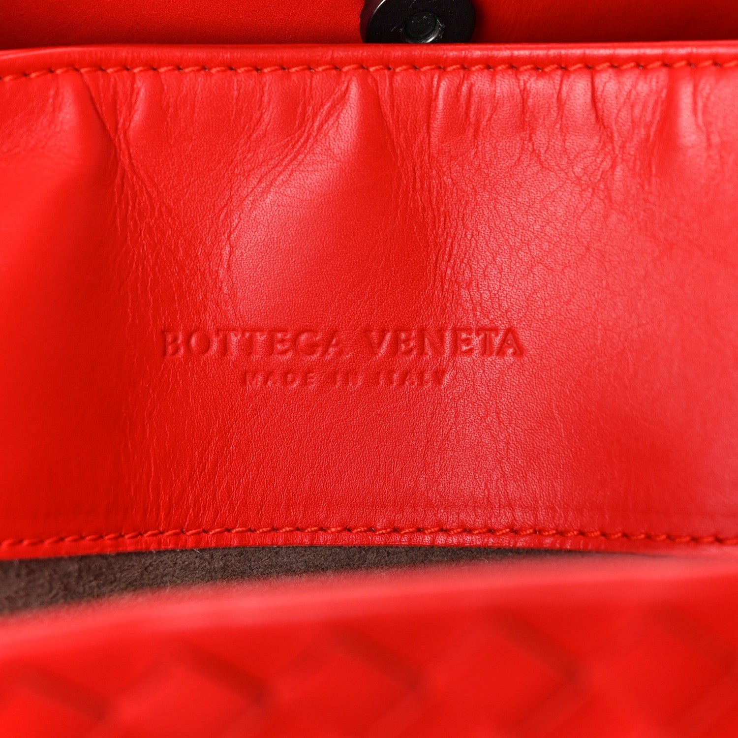 Bottega Veneta Nappa Intrecciato Medium Roma Tote Red 6 of 8