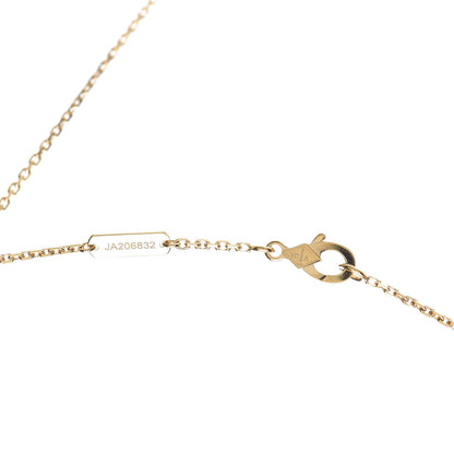 Van Cleef & Arpels 18K Yellow Gold Mother of Pearl Vintage Alhambra Pendant Necklace 4 of 8