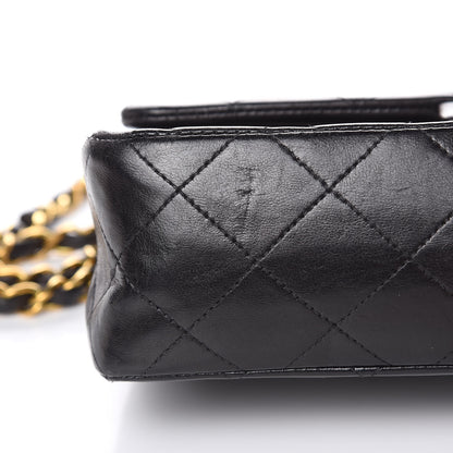 Chanel Lambskin Quilted Small Double Flap Black 2 of 18