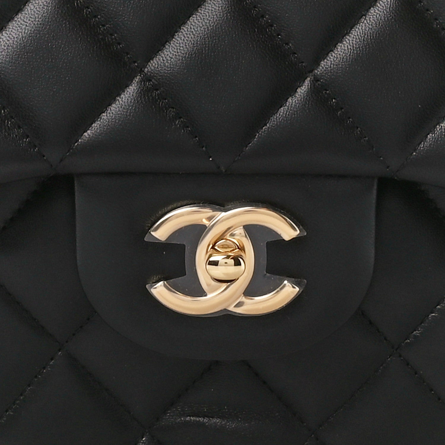 Chanel Lambskin Quilted Jumbo Double Flap Black 9 of 11