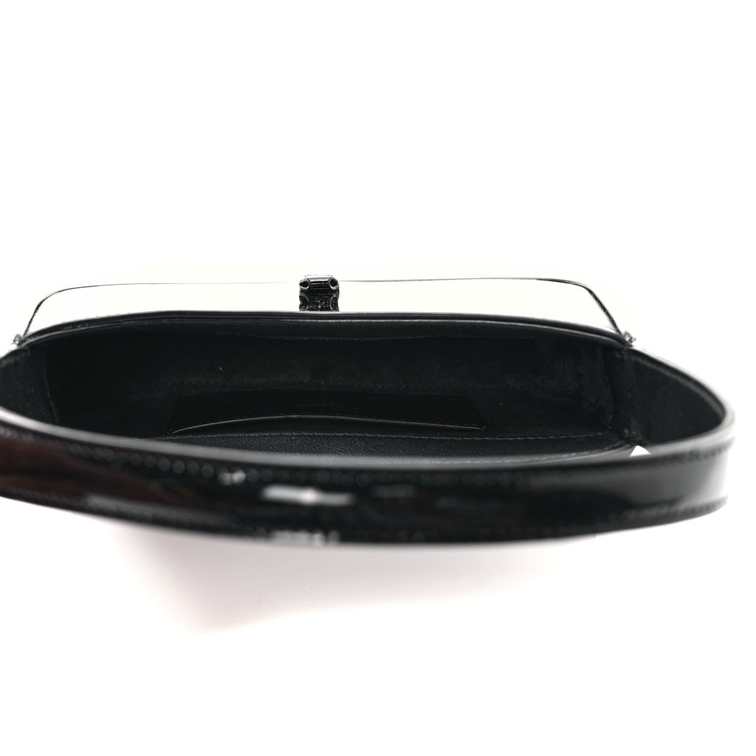 Saint Laurent Patent Calfskin Le 5 A 7 Mini Hobo Black 5 of 8