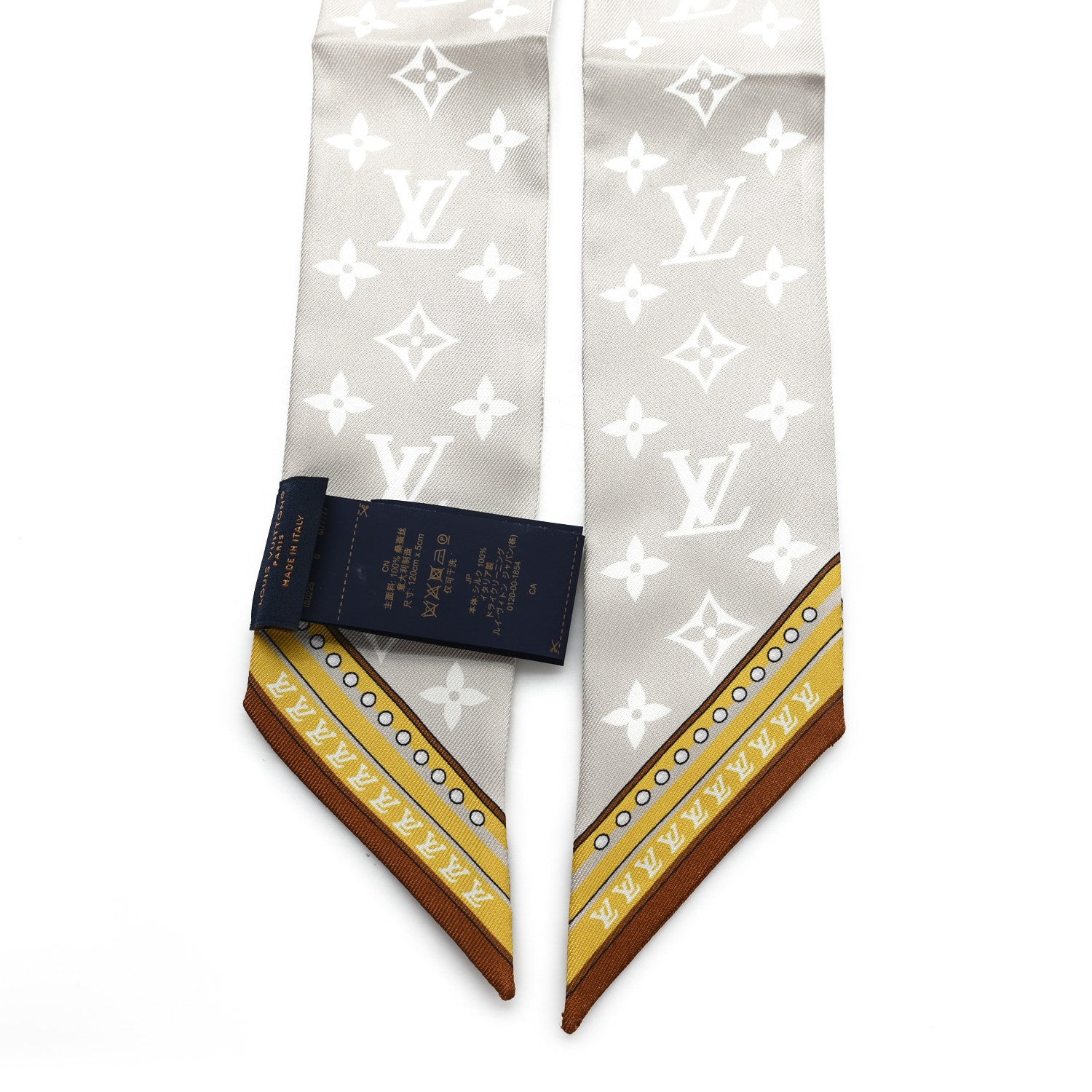 Louis Vuitton Silk Ultimate Monogram BB Bandeau Beige Clair 2 of 3