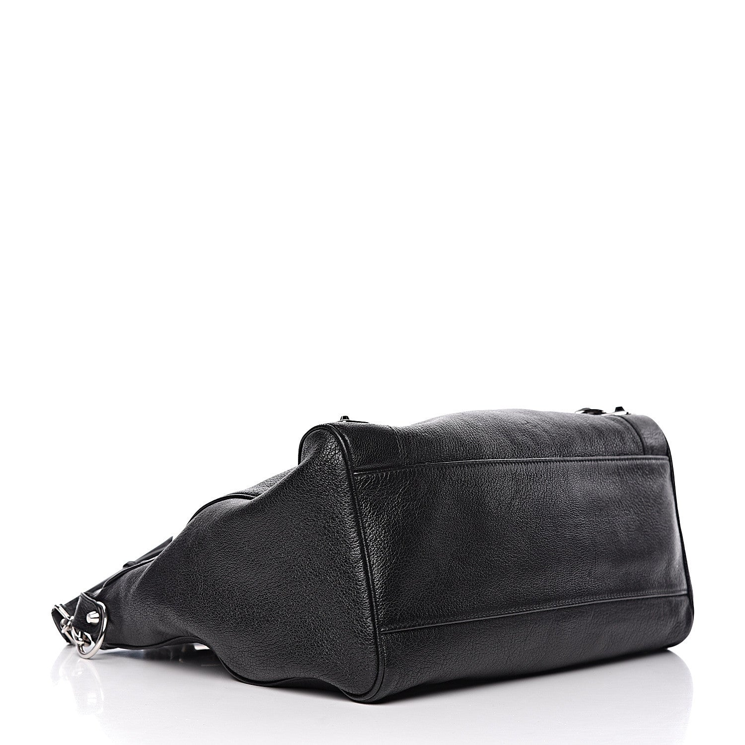 Balenciaga Chevre Silver Metallic Edge Hardware Velo Black 4 of 12