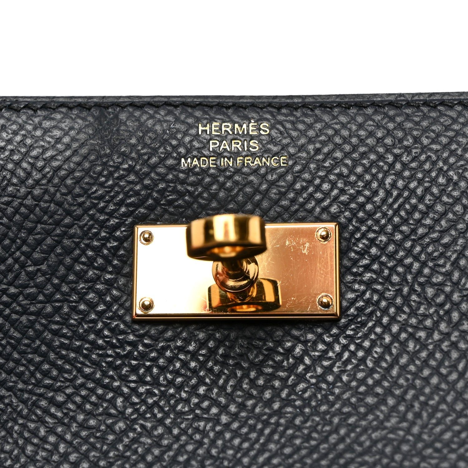 Hermes Epsom Verso Medium Kelly Wallet Bleu Indigo Black 6 of 7