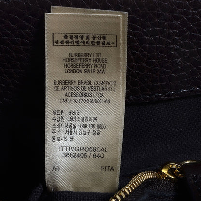 Burberry Haymarket Check Calfskin Medium Golderton Tote Chocolate 7 of 11