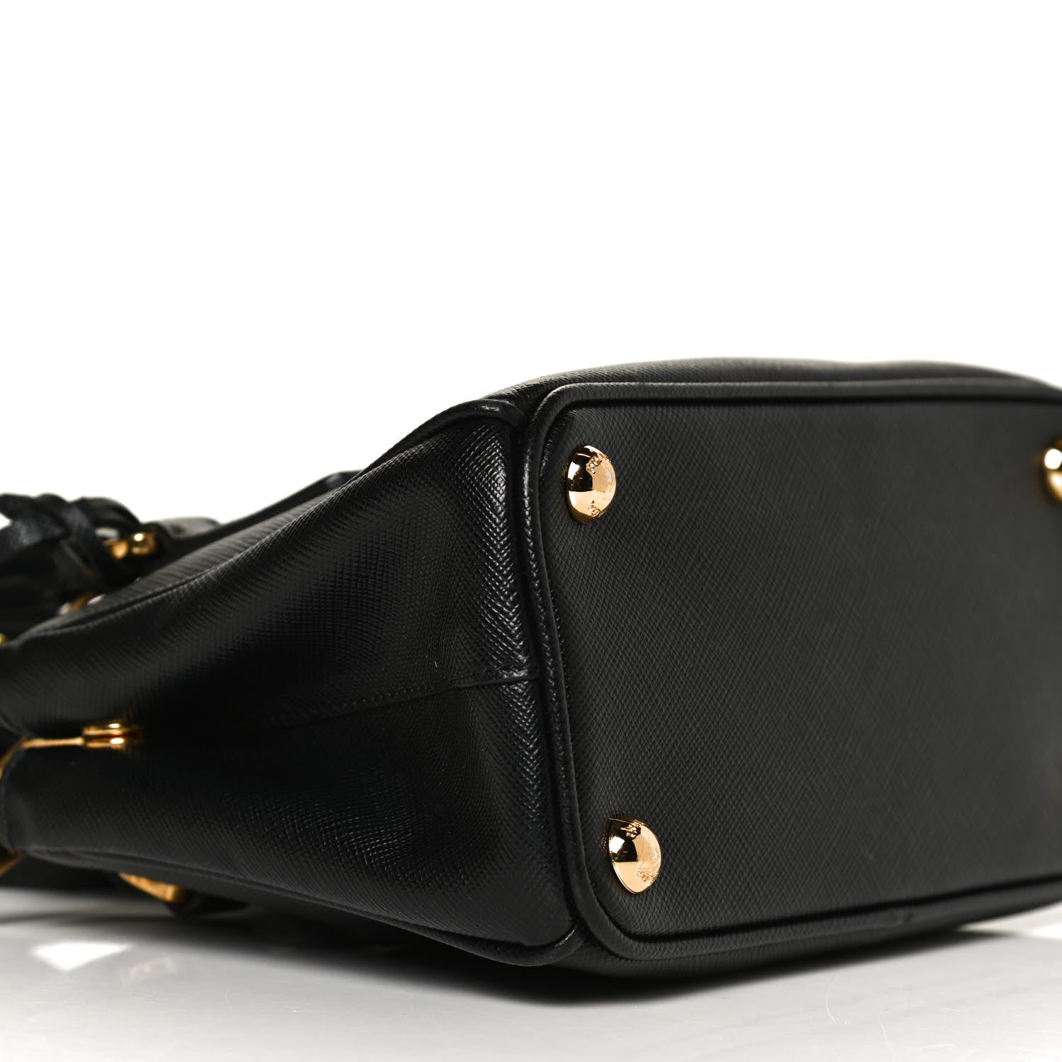 Prada Saffiano Lux Mini Galleria Double Zip Tote Black 9 of 12