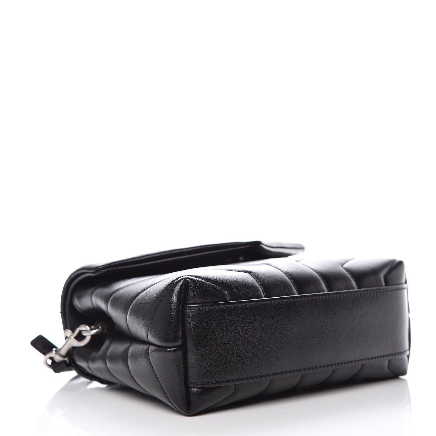Saint Laurent Calfskin Y Quilted Monogram Toy Loulou Crossbody Bag Black 4 of 12