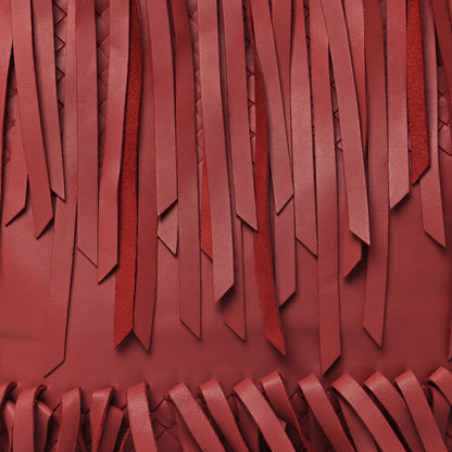 Bottega Veneta Nappa Fringe Tote Rust 8 of 10