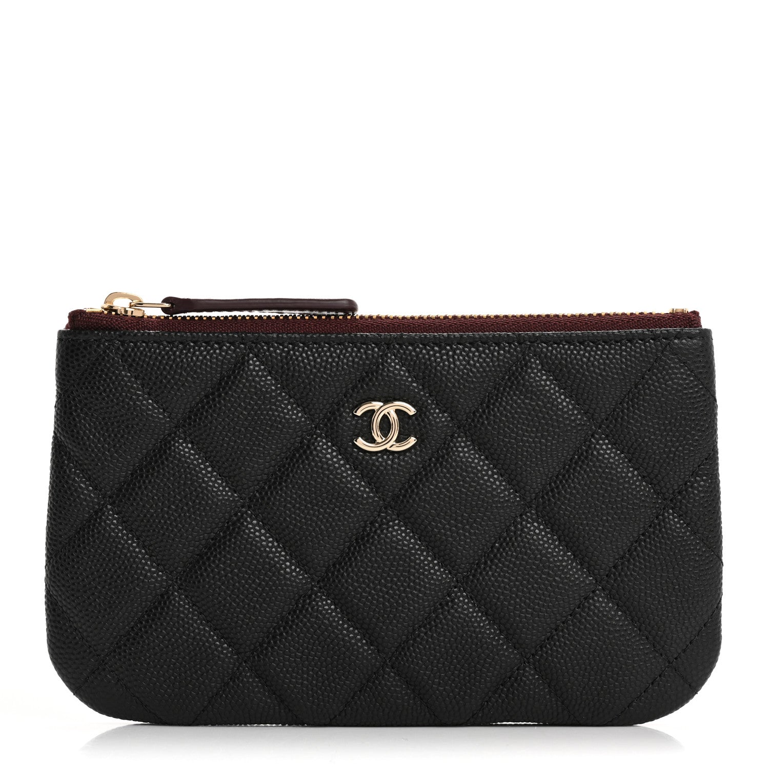 Chanel Caviar Quilted Small Cosmetic Case Black 1 of 8